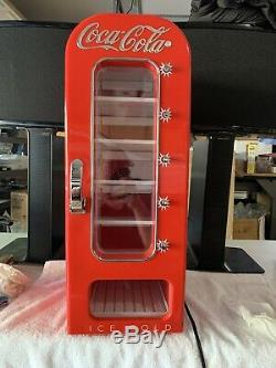 10 Can Retro Coca Cola Vending Machine Mini Fridge Soda Refrigerator Coke Cooler