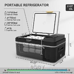 20L Car Refrigerator Freezer Fridge Portable Vehicle Camping Cooler Box -20? 20