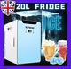 20l Mini Fridge Lcd Ice Box Freezer Tabletop Portable Drinks Beer Cooler Blue Uk