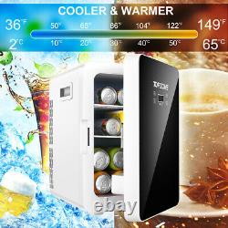 20L Tabletop Mini Fridge Ice Box Freezer Portable Drinks Beer Cooler LCD TOPZONE