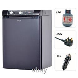Absorption 60L Gas Fridge Portable Refrigerator 12V/240V/LPG RV Truck Caravan