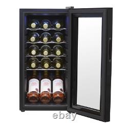 Baridi 15 Bottle Wine Cooler, Fridge, Touch Screen, LED, Low Energy A, Black