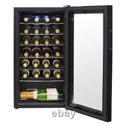 Baridi 28 Bottle Wine Cooler, Fridge, Touch Screen, LED, Low Energy B, Black