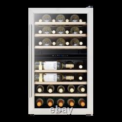 Baridi 43 Bottle Dual Zone Drinks Wine Cooler, Fridge, Touch Screen, LED Light