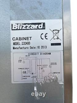 Blizzard Commercial Fridge, Single Door Bottom Mounted Upright Stainless Chiller