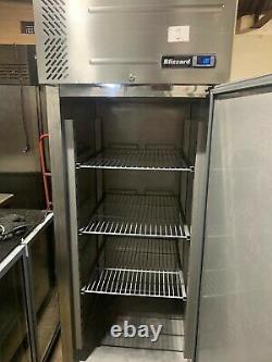 Blizzard single door stainless steel commercial fridge. Takeaway/restaurant