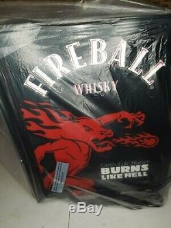 Brand New Counter Top Mini Fridge With Glass Door Fireball Whisky Design