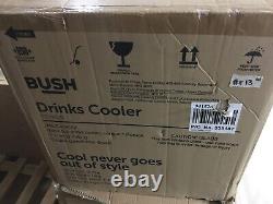 Bush TTCHILLO Table Top Drinks Mini Fridge Chiller Cooler Glass Door Black #F13