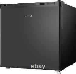 Chiq CSD46D4 46L Mini Table Top Fridge in Black with Small Ice Box