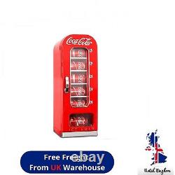 Coca-Cola 10 Can Vending Machine Style 230V AC Mini Fridge with Display Window
