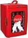 Coca Cola 25l Polar Bears Theme 240v Ac Mini Fridge With Glass Display, Red