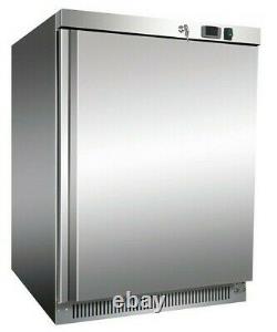 Commercial Catering Single Undercounter Storage Fridge Stainless Steel 140 Litre