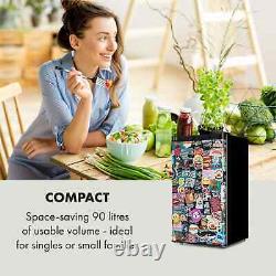 Compact Fridge Refrigerator Drinks Chiller Hotel Home Kitchen 90 L 53 W Black