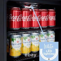 Cookology CBC130BK Undercounter Drinks Fridge 54cm Glass Door Beverage Cooler