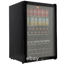Cookology CBC130BK Undercounter Drinks Fridge 54cm Glass Door Beverage Cooler