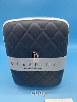 DeepPink Beauty Skin Care Fridge 10 L Black White Luxury Leather Design RRP£249