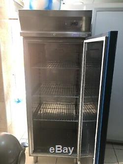 Dexion upright stainless fridge single door for commercial kitchen