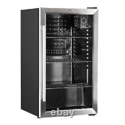 Drinks Cooler Fridge 85L Under Counter Stainless Steel