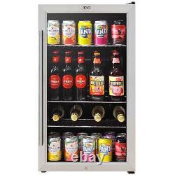 Drinks Cooler Fridge 85L Under Counter Stainless Steel