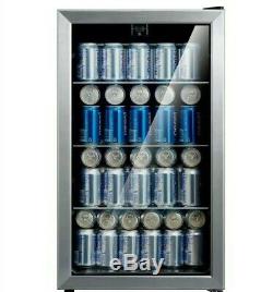 EMERSON 115 Can Beverage BEER SODA Cooler Stainless Steel MINI FRIDGE SUMMER