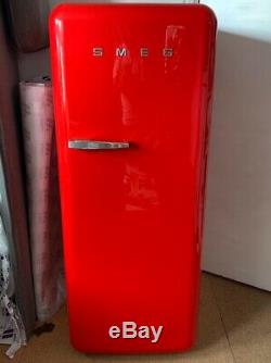 Fantastic Smeg Fridge (with freezer compartment), in red never been used