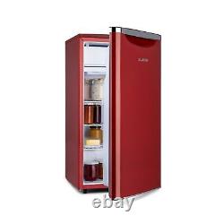 Fridge Freezer Compact Refrigerator Kitchen Cooling Retro 90 L Red 109 KWh/ year