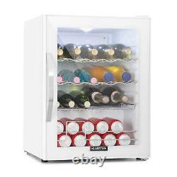 Fridge Refrigerator Wine Fridge Mini Cooler Drinks Beer Bar Glass Door White 60L