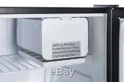 Galanz 2.7 cu ft Stainless Steel Look Single Door Compact Refrigerator