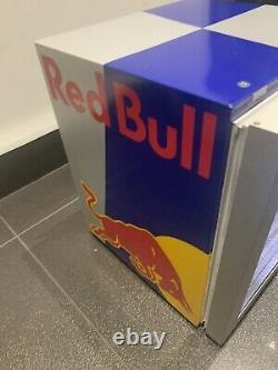 Genuine Red Bull Branded Led Illuminated Mini Fridge Holds 30cans Garage/mancave