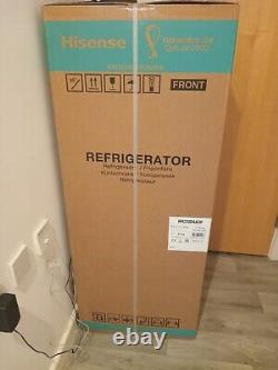 Hisense single door fridge freezer, silver in color, brand new never used