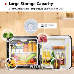 Home Fridge Portable Refrigerator with Adjustable Temperature &Reversible Door