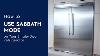 How To Use Sabbath Mode On Your Single Door Refrigerator