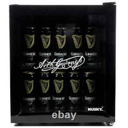 Husky Guinness Tabletop Mini Drinks Beer Cooler/Chiller 48 Litre Black