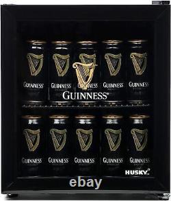 Husky HUS-HY205 Guinness Design mini Fridge/Drinks Cooler Refrigerator Black