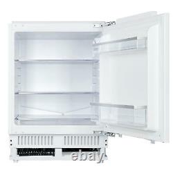 Integrated Under Counter Fridge In White, Unbranded, Fixed Hinges SIA LF60BU