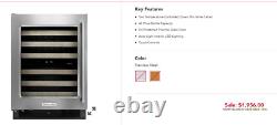 KitchenAid Wine Cooler Cellar Fridge BI36HOME 2T Plus KRVX 6030 New