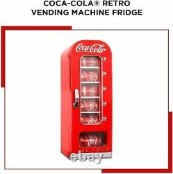 Koolatron Coca-Cola Retro Style Vending Machine 10 Can Mini Fridge, 12V