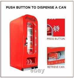 Koolatron Coca-Cola Retro Style Vending Machine 10 Can Mini Fridge, 12V