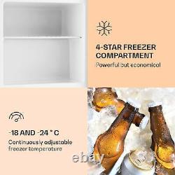 Mini Fridge Freezer Bar Drinks Food Cooler Ice cube Tray 65W F 35 l Silver
