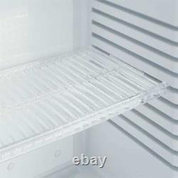 Mini Fridge Refrigerator Drinks Cooler Bar Hotel Glass Door 32 L 1 Shelf Black