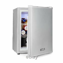 Mini Fridge Refrigerator Freezer Bar Drink 32L free standing 65 W Hotel Silver
