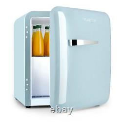 Mini Fridge Refrigerator Freezer Retro 85 L free standing Kitchen Hotel Blue