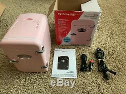 Pink Frigidaire Retro Mini Portable Compact Refrigerator 6 Cans/ 4L Spa Fridge