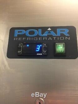 Polar REFRIDGERATOR Silver Single Door Display FREEZER COMMERCIAL 650L