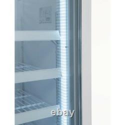 Polar Single Door Display Freezer with Light Box 412Ltr