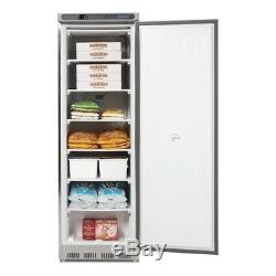 Polar Single Door Freezer with 6 Sturdy Fixed Shelves Stainless Steel 365L