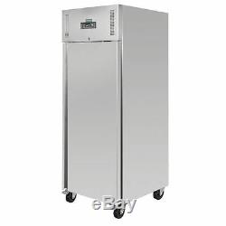 Polar Single Door Fridge in Grey 650L Heavy Duty Commercial Refrigerator