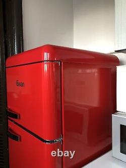 Red fridge freezer. Available From March 2019