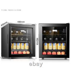 Refrigerator Mini Beer Beverage Wine Soda Fridge Glass Door Kitchen Drink Cooler