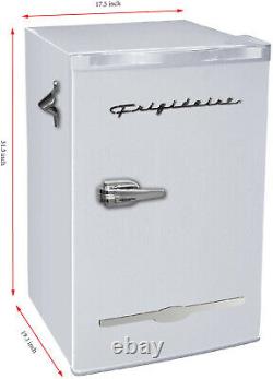 Retro Mini Fridge 3.2 Cu. Ft. Compact Office Dorm Refrigerator Freezer Moonbeam